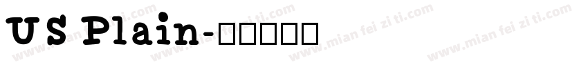 US Plain字体转换